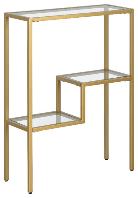 Henn&Hart 22" Gold Console Table - Contemporary - Console Tables - by ...