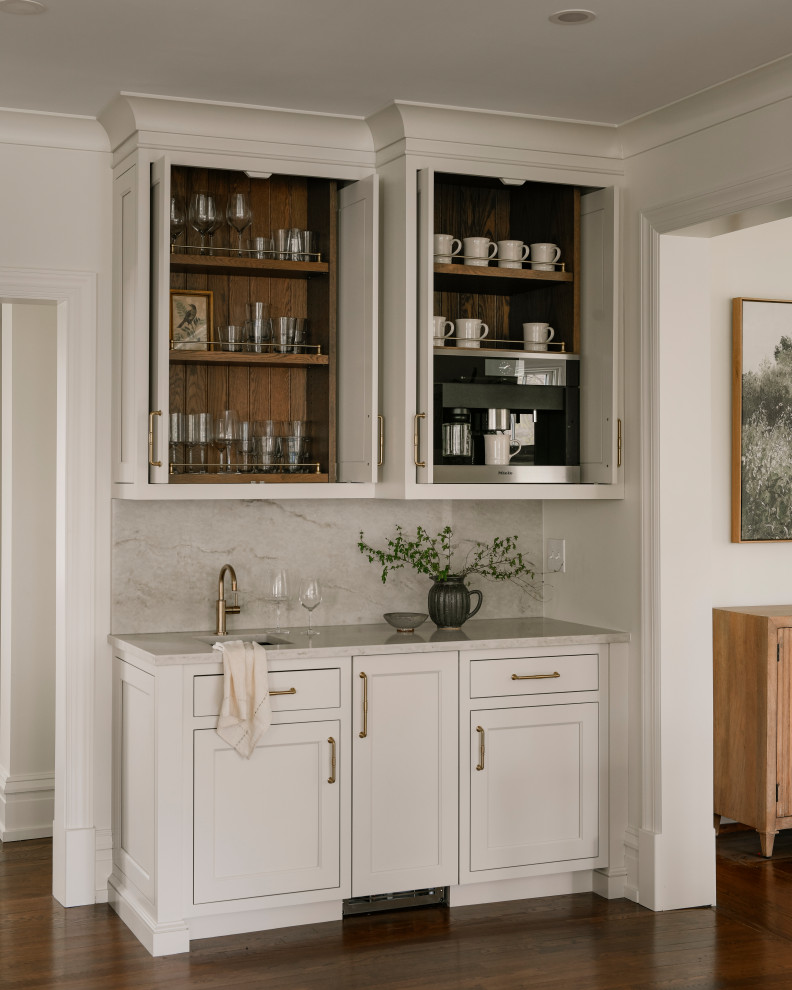 Elegant home bar photo in Other