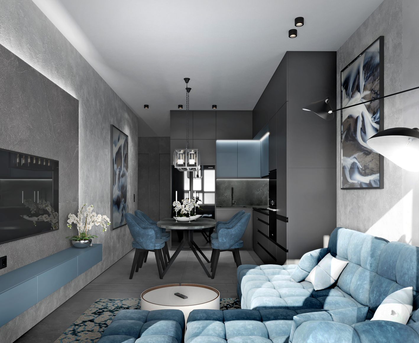 Темный монохром - жилые зоны