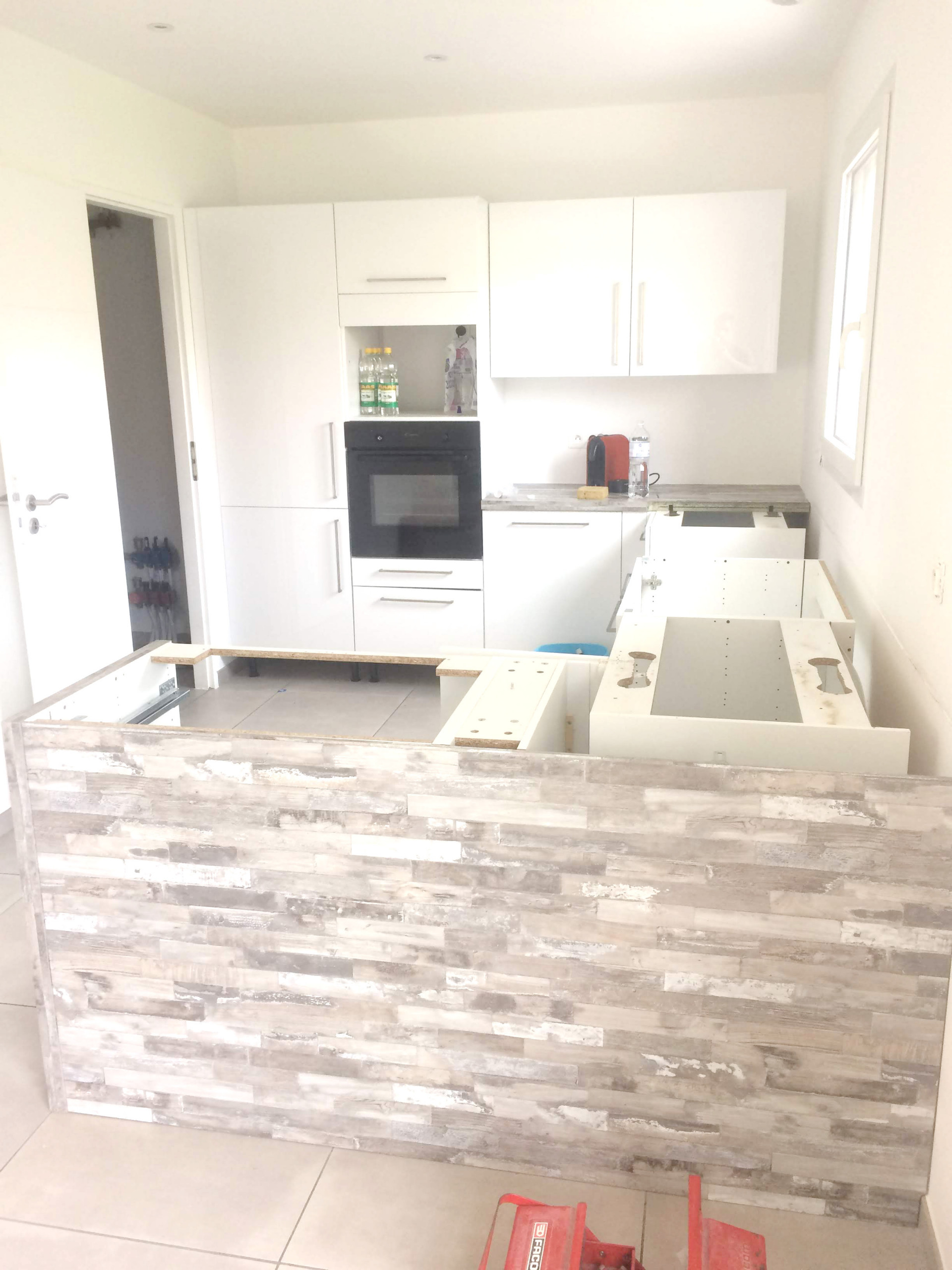CUISINE: agencement d'une verrière: rénovation de l'existant