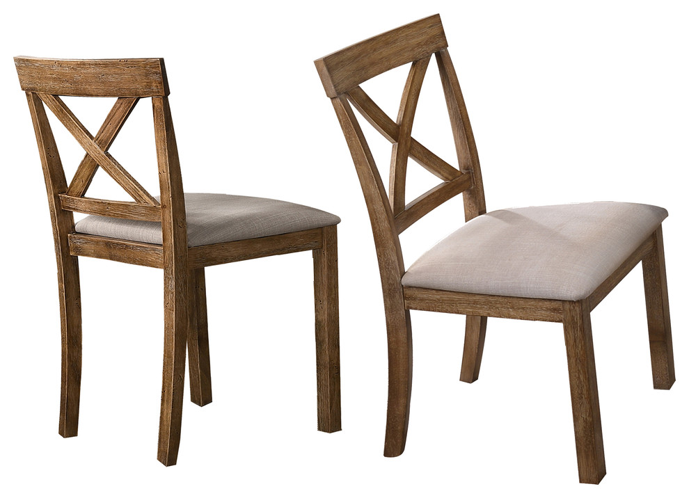 Traditional Driftwood Dining Collection, Dining Chairs, Set of 2