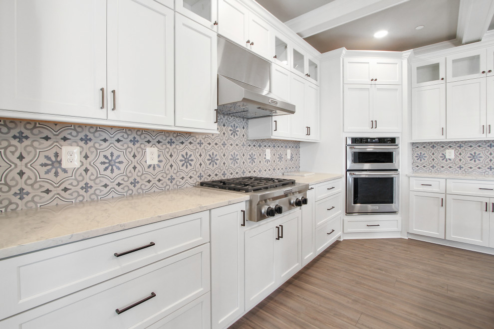Beautiful Navy & White Transitional Kitchen