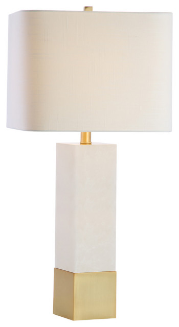 brass look table lamp