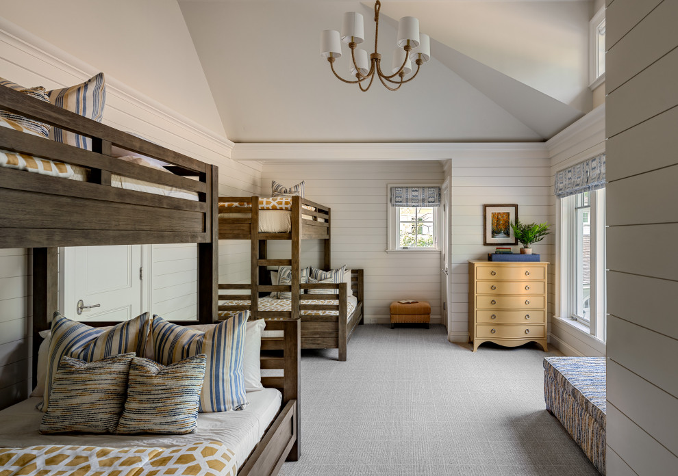 Inspiration for a coastal kids' room remodel in Boston