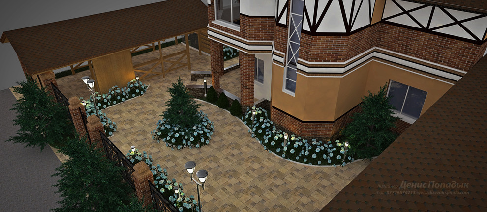 Проект экстерьера в стиле Фахверк