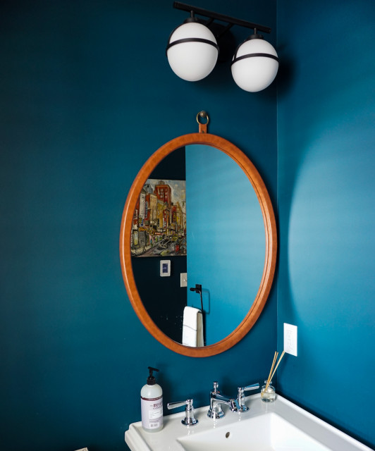 Modern Farmhouse landhausstil-gaestetoilette
