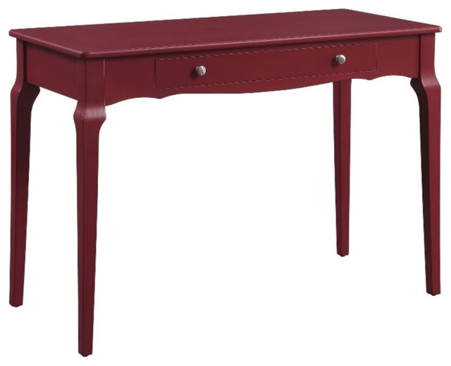 Wooden Storage Drawer Glide Writing Desk Red Desks And Hutches by