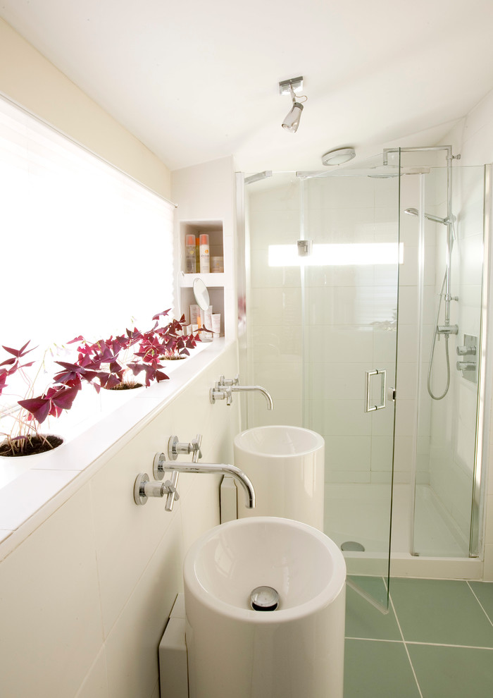 This is an example of a small contemporary bathroom in Other.
