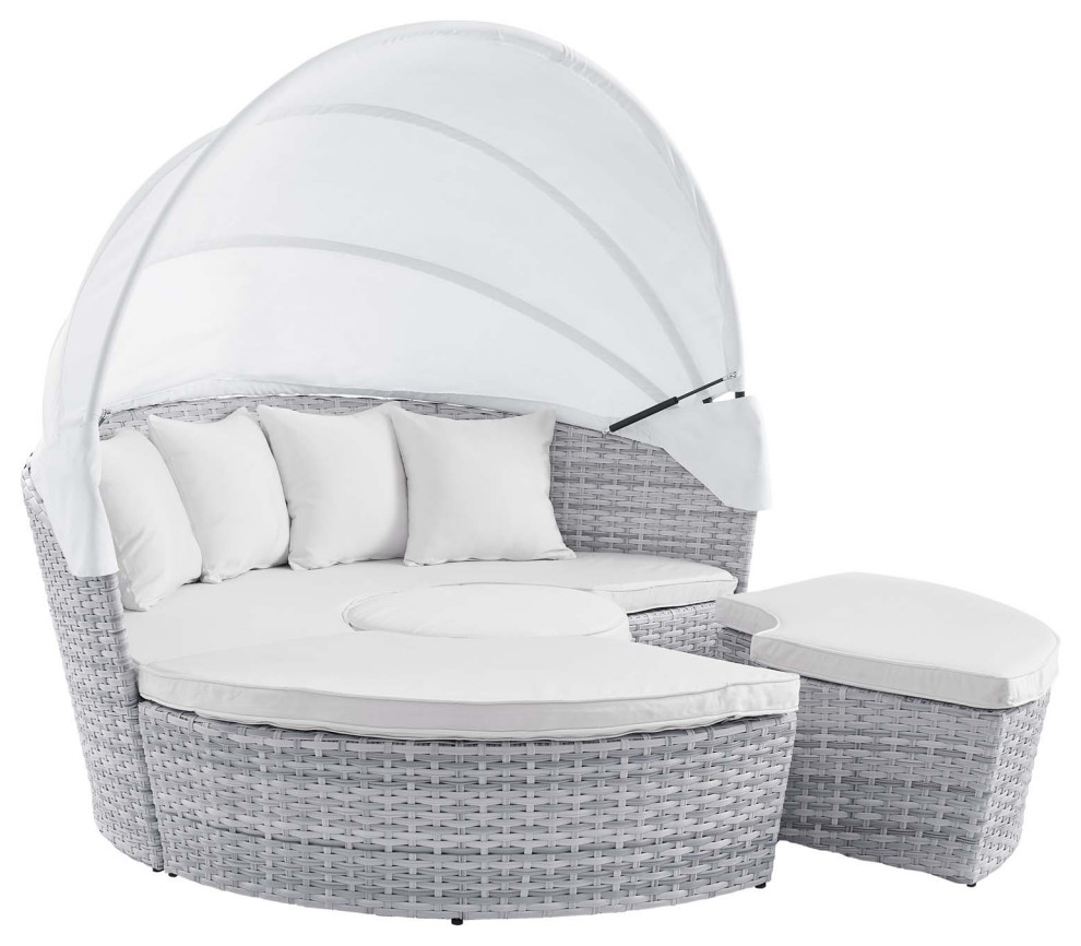 Modway Scottsdale Canopy outdoor Patio Daybed Tropical Outdoor