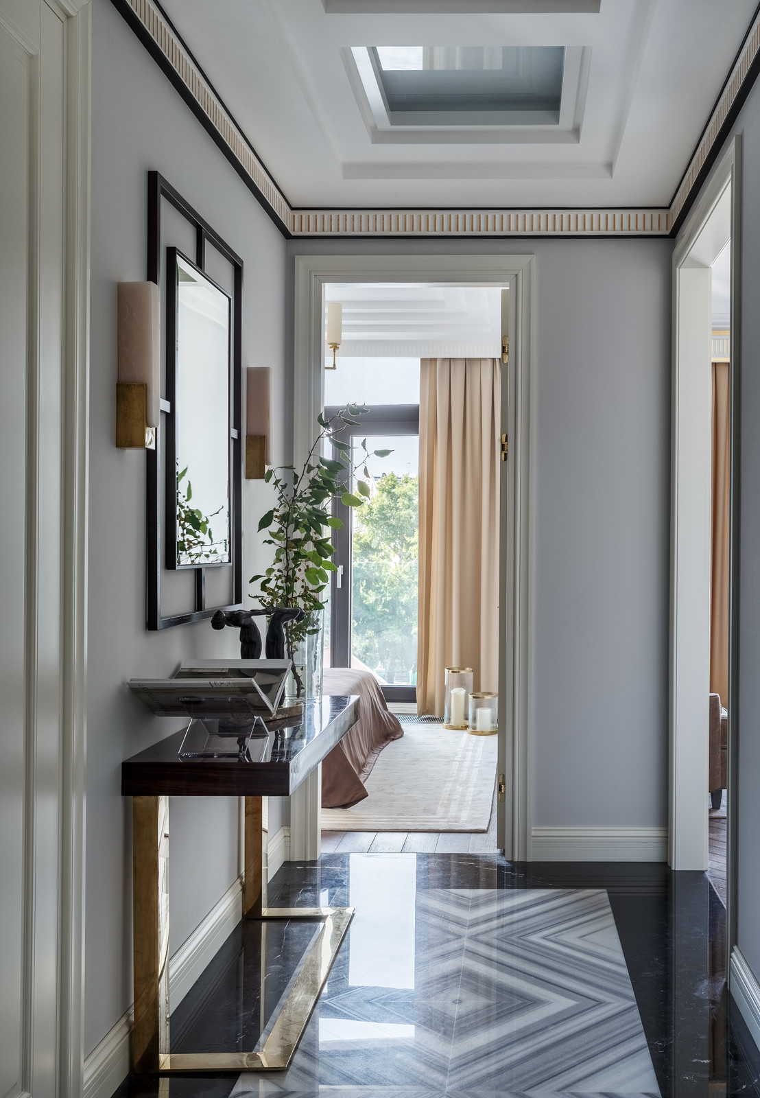 Лаконичная роскошь - квартира в стиле арт-деко в ЖК "Balchug Residence"