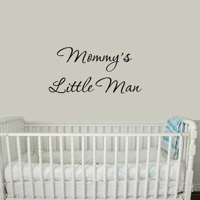 Vwaq Mommy S Little Man Nursery Wall Decals Cute Baby Quote Vinyl Nursery Wall Decals Cute Baby Quote