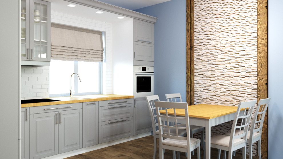 Визуализация гостинной и кухни