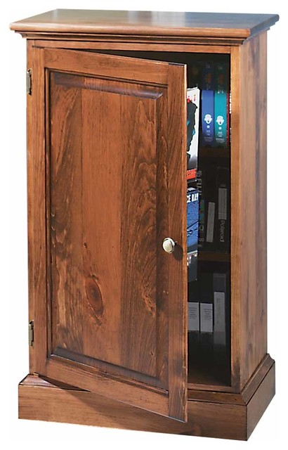 Traditional Video Storage Cabinet Unfinished Pine Wood Traditional Video Storage Cabinet Unfinished Pine Wood