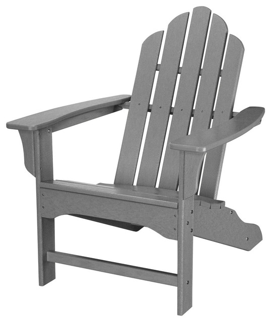 Hanover All-Weather Adirondack Chair, Gray