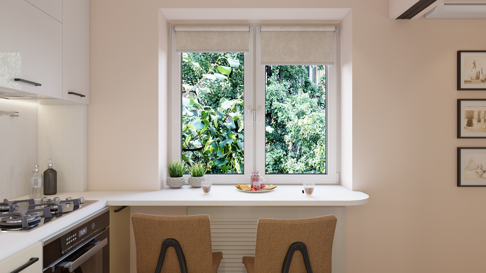 Дизайн двухкомнатной квартиры 44 м2