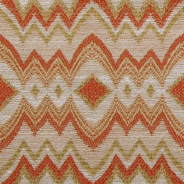 Flame Stitch - Mandarin Upholstery Fabric