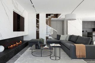 Дизайн-проект интерьера квартиры 97 кв. м в чертежах: