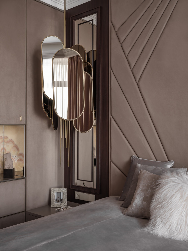 Люкс интерьер спальни в Квартире 160 кв. м. в стиле Неоклассика