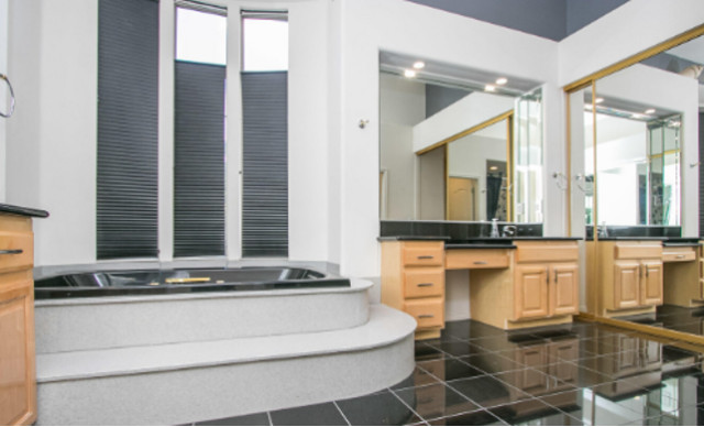 Outdated Primary Bath transitional
