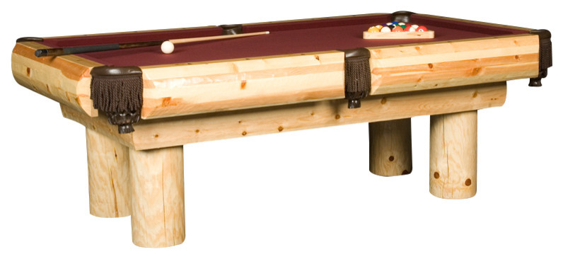 log pool table light