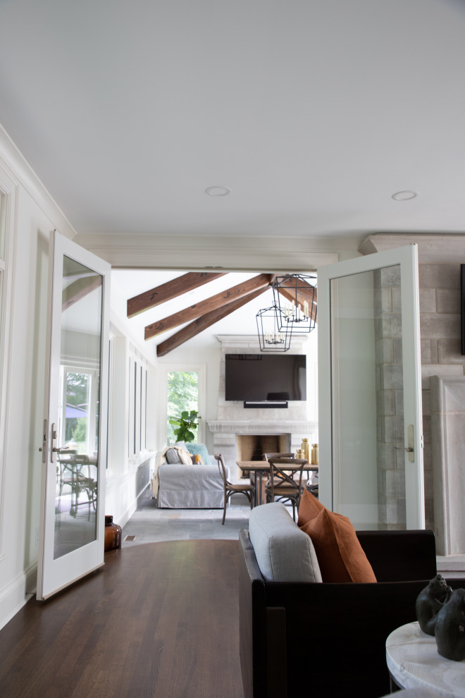 Home design - transitional home design idea in Indianapolis
