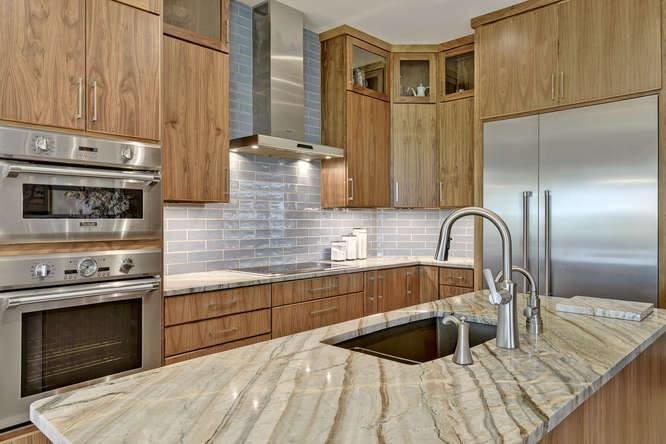 Mountain style kitchen photo in Austin