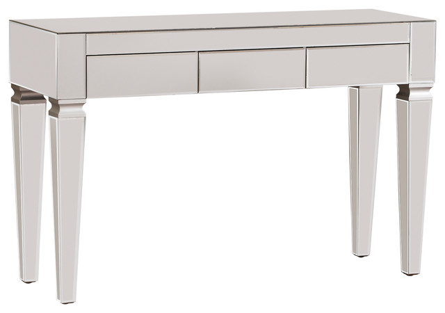Holston Contemporary Mirrored Console Table Transitional Tables By Sei Houzz Holston Contemporary Mirrored Console, Contemporary Mirrored Console Table