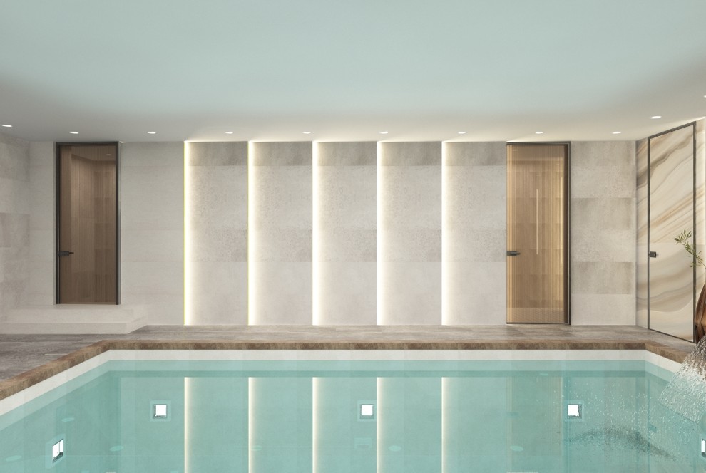 ДИЗАЙН-ПРОЕКТ ЧАСТНОЙ СПА-ЗОНЫ С БАССЕЙНОМ, МОСКОВСКАЯ ОБЛАСТЬ, 110 М²