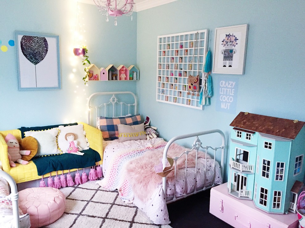 Eclectic kids' room in Melbourne.
