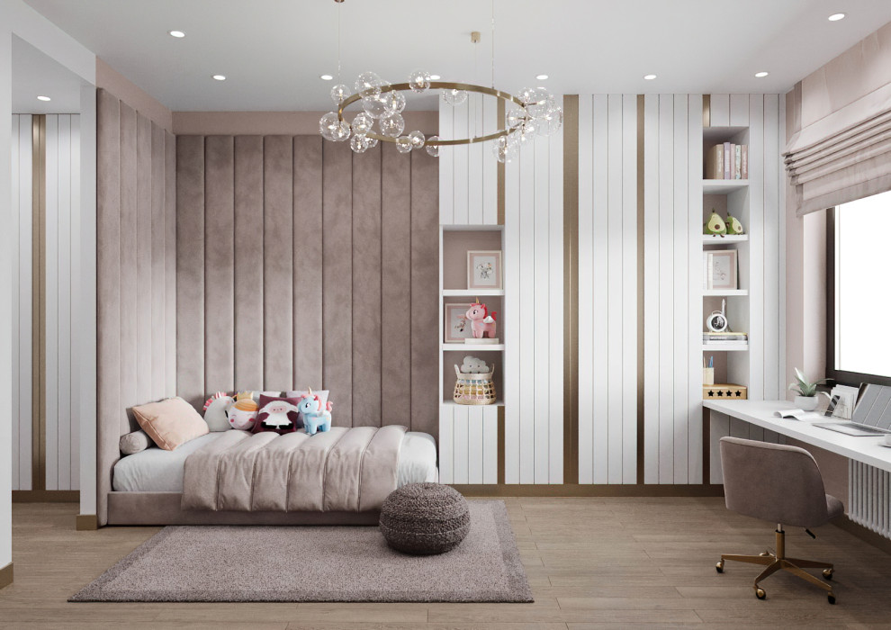 ДЕТСКАЯ ДЛЯ ДЕВОЧКИ В ПУДРОВЫХ ОТТЕНКАХ