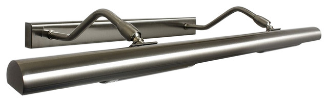 Twin 56 cm Adjustable Picture Light, Satin Silver