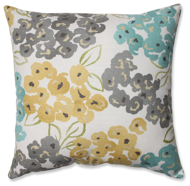Luxury Floral Pool 16 5 Throw Pillow Contemporary Decorative