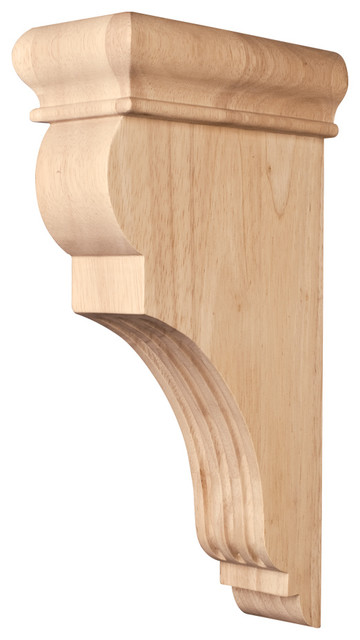 3-3//8/" x 7-3//4/" x 13/" Acanthus Wood Bar Bracket Corbel Rubberwood