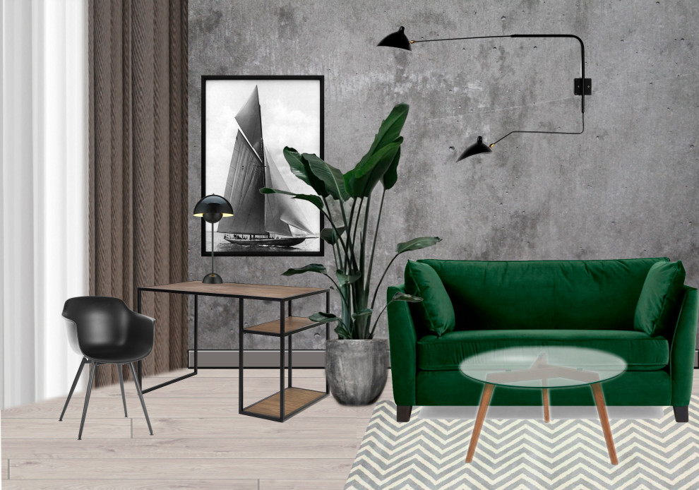 Эскизный проект  в коллажах,2-х комнатной квартиры