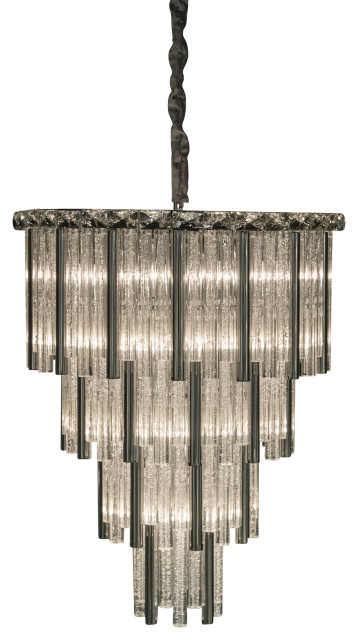 Chimes 18-Light Crystal Chandelier - Silver