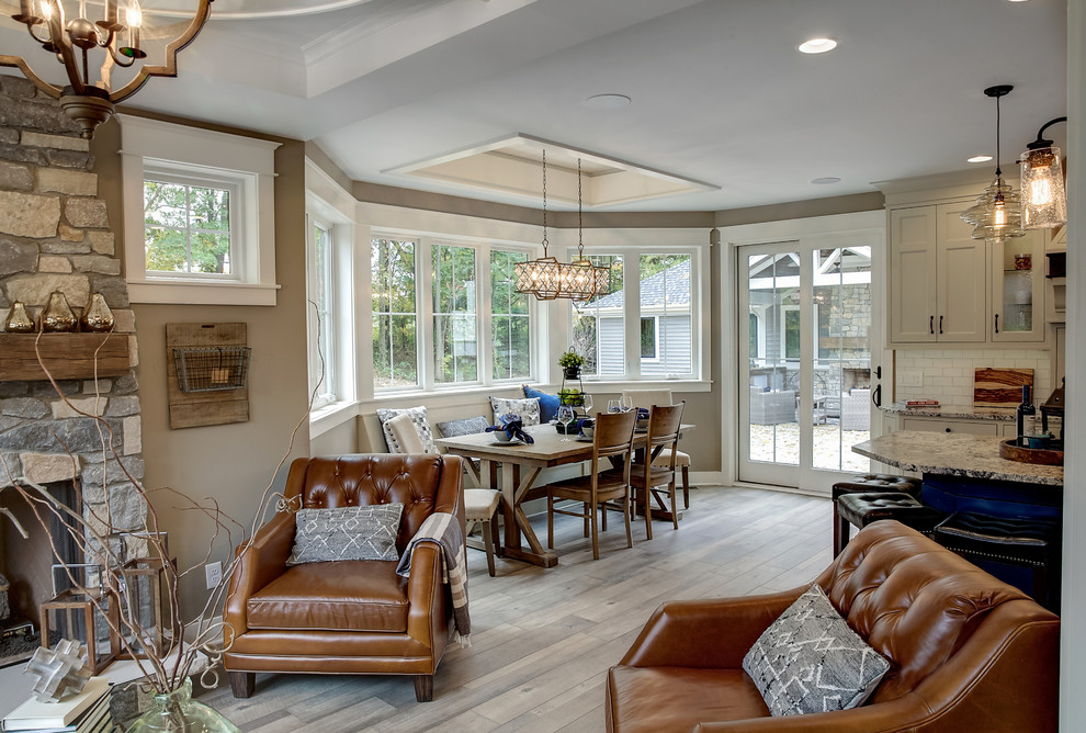 Transitional dining room photo in Grand Rapids