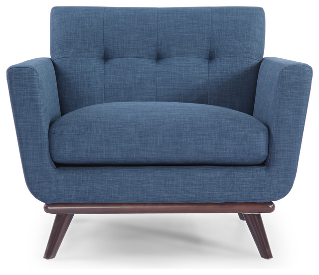 Jackie Midcentury Modern Classic Chair, Premium Fabric Midcentury Armchairs And Accent