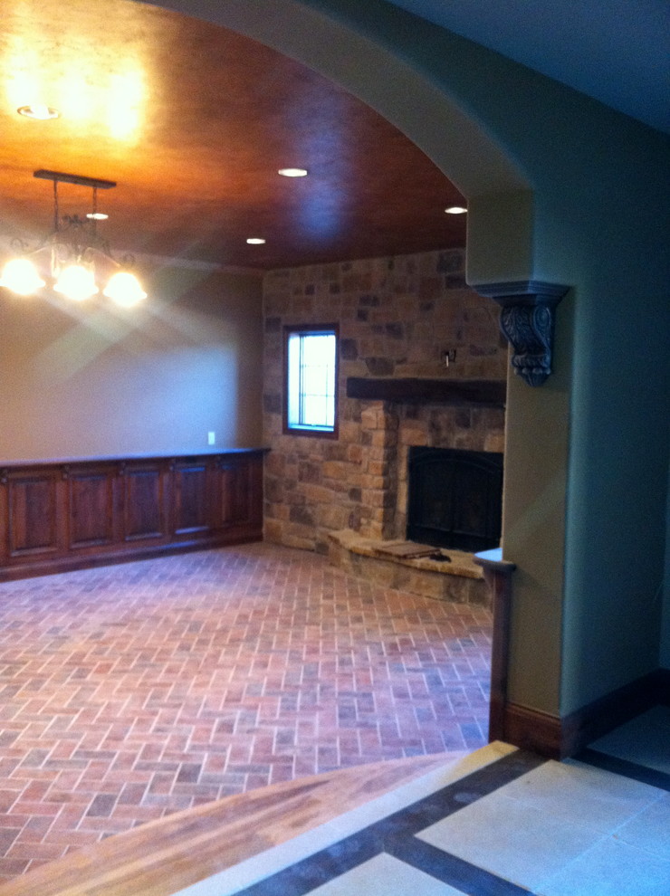 Photo of a traditional basement in Wichita.