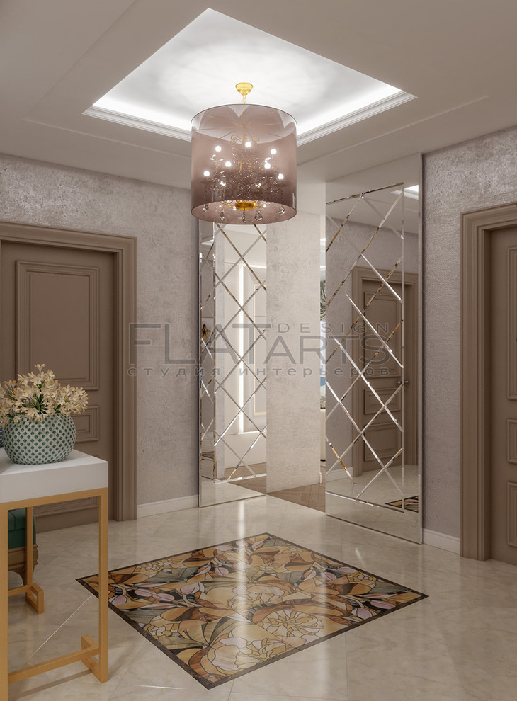 Дизайн 3-ной квартиры 90 кв.м. в стиле эклектика