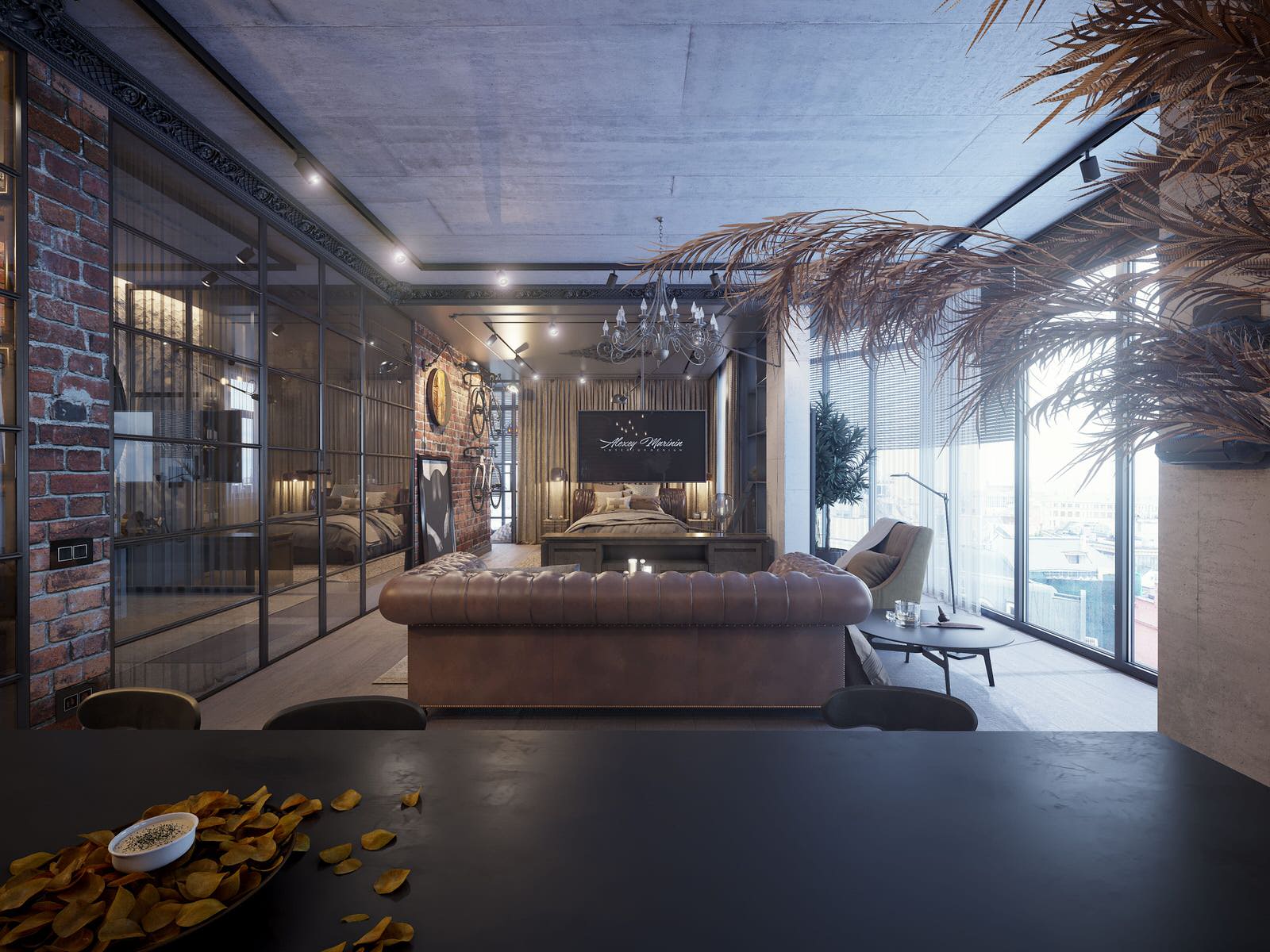 Кухня-Гостиная-Спальня