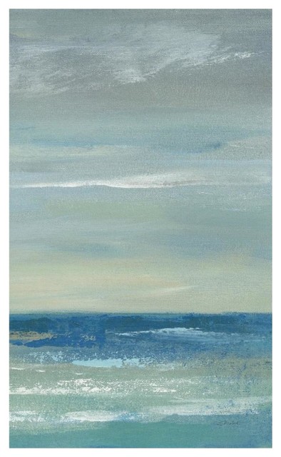 "Early Morning Waves I Panel II" Print by Silvia Vassileva, 20"x32"