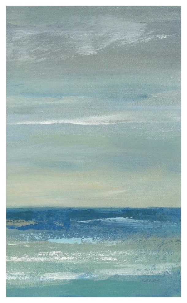 "Early Morning Waves I Panel II" Print by Silvia Vassileva, 20"x32"