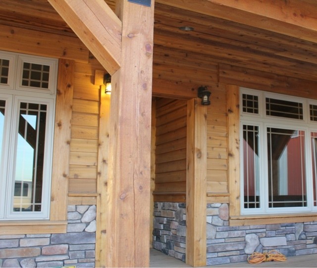 Photo of a country exterior in Salt Lake City with wood siding.