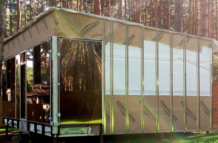 Строительство гостевого дома по технологии ЛСТК.