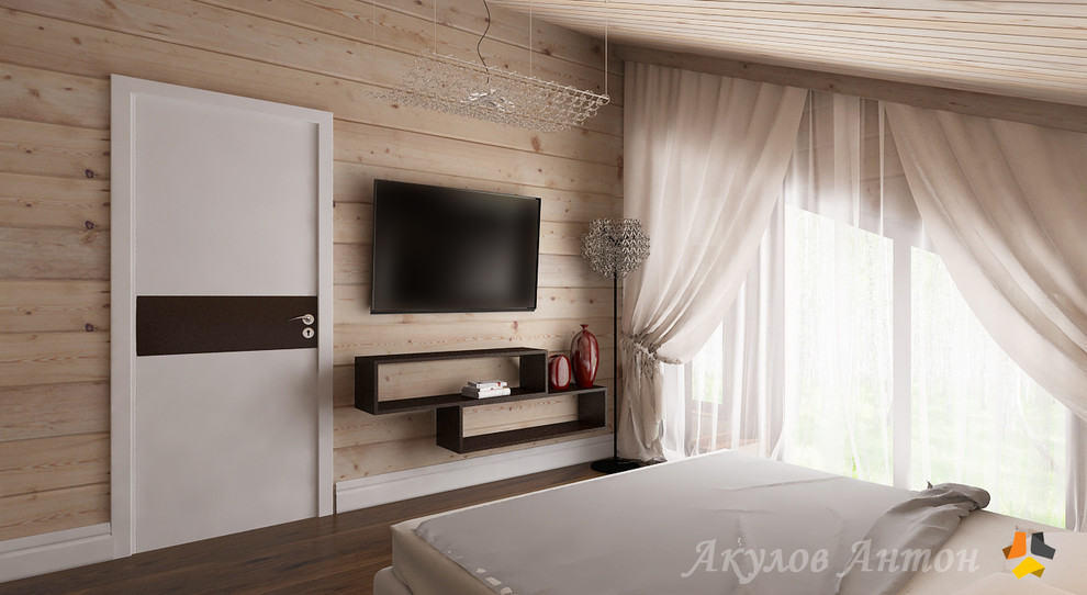 Дизайн-проект коттеджа из клееного бруса. 200 кв.м.