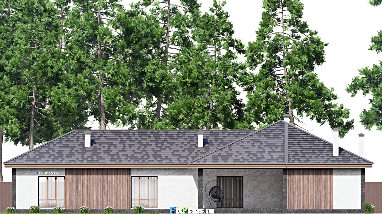 Проект одноэтажного дома 20х26м S302м2 F-13742