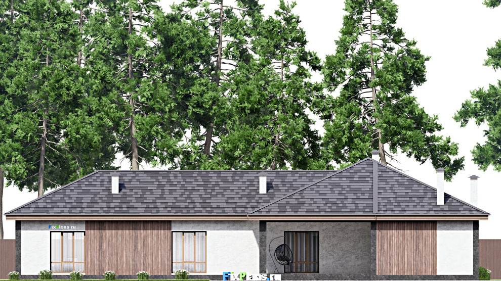 Проект одноэтажного дома 20х26м S302м2 F-13742