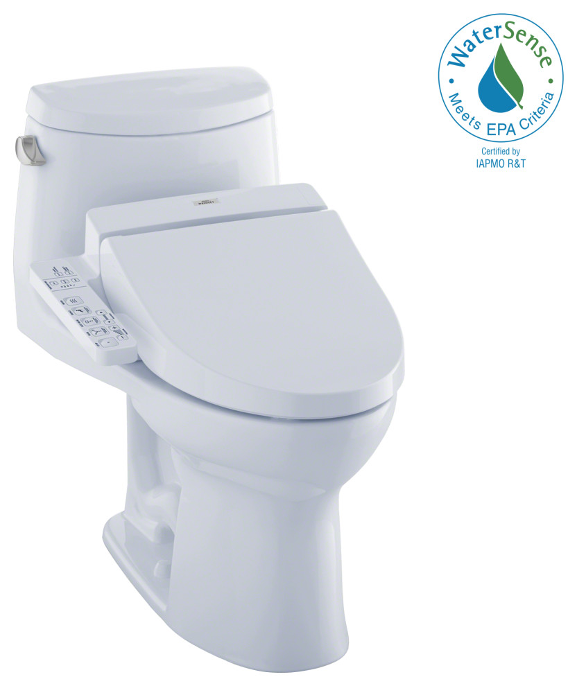 Toto Ultramax Ii Connect+ C100 1-Piece Toilet, 1.28 Gpf - Contemporary ...