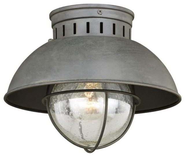 Harwich 10 Outdoor Flush Mount Light Textured