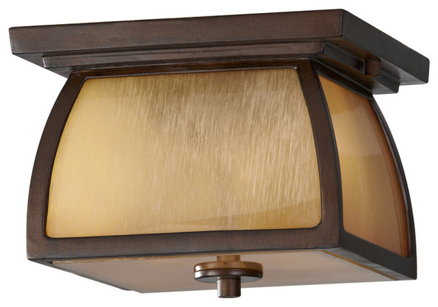 Murray Feiss OL8513SBR Wright House Outdoor Wall Light, Sorrel Brown